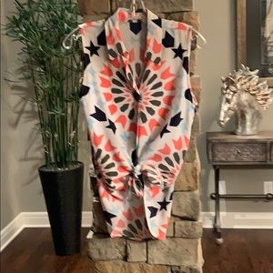 Equipment Slim Sleeveless Silk Shirt Size XS